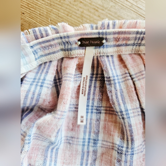 Like New Free People x Color Theory Plaid Midi Dress Sz M $128 Retail - Picture 13 of 15